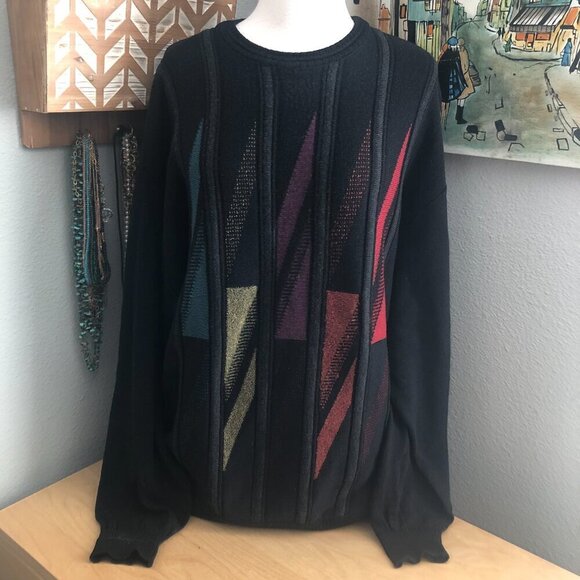 Vintage St. Croix Wool Blend Knit Sweater - Grampa Core - Picture 1 of 6